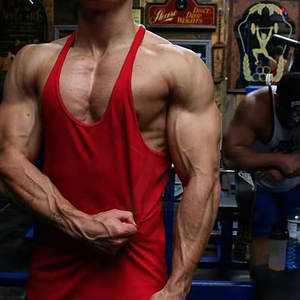 Camiseta sin mangas de gimnasio para hombre, precio barato, superventas en línea, diseño personalizado y tamaño, uso físico, camiseta sin mangas para hombre - Product Image 6