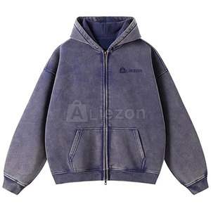 Vente en gros de service OEM Sweats à capuche délavés à l'acide pour hommes Dernier modèle Fabriqué au Pakistan Sweats à capuche délavés à l'acide - Product Image 1