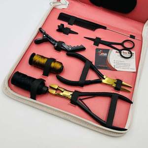 Kit d'outils pour extensions de cheveux à la kératine Fusion, pince, impression de logo personnalisée, acier inoxydable, plastique, kit d'outils de beauté, service OEM - Product Image 3