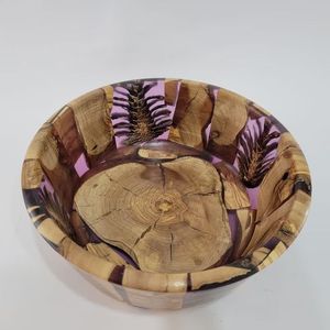 Tazón para servir de madera y resina de alto diseño clásico para el hogar y el hotel, tazón para servir de Mesa para el hogar en cantidad a granel de SCI - Product Image 4