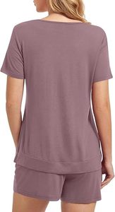 ชุดนอนสตรีแบบกำหนดเองชุดนอนระบายอากาศนุ่มสบายพร้อมเสื้อเชิ้ตและกางเกงขาสั้นสำหรับ2026ฤดูร้อน - Product Image 6