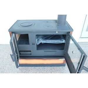 Estufas Modernas para Cocina y Chimenea, Estufa de Leña y Pellets de Hierro Fundido MF245 para Calefacción Interior y Exterior - Product Image 3