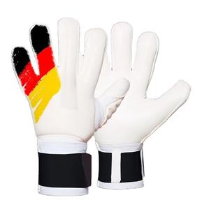 Gants de football en latex professionnels de haute qualité pour gardiens de but, respirants, imperméables, à doigts complets, fermeture à lacets, protection - Product Image 1