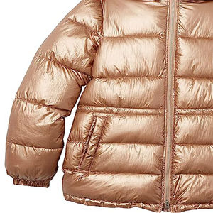 Custom Women's 2025 Winter Puffer Jacket New Arrival Vintage Waterproof Eco-Friendly Comfortable Knitted <b>Plain</b> Dyed - Product Image 4