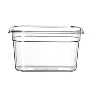 Contenitore per Alimenti Trasparente Profi Line GN 1/4 55L 265x162x(H)200mm Contenitore Gastronorm 1/4 HENDI - Product Image 1