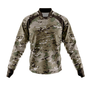 เสื้อเพ้นท์บอลผ้าเจอร์ซี่พิมพ์ลายเองได้เสื้อเพนท์บอลพิมพ์ลายซับลิเมชัน - Product Image 1
