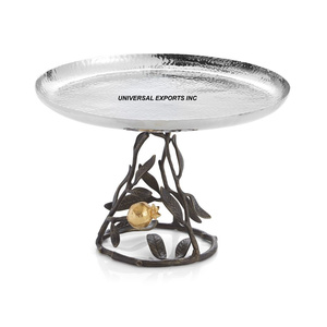 Cuenco de chocolate martillado de metal con soporte de diseño de forma redonda Cuenco dulce Clásico Elegante Nuevo cuenco de chocolate - Product Image 5