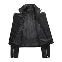Veste en cuir véritable tricotée unisexe hiver 2025, respirante, avec fermeture avant, personnalisable, haute qualité, vente en gros