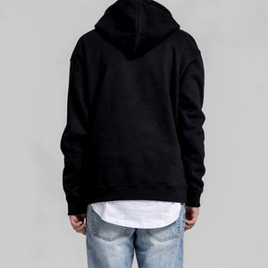 Unisex <b>Black</b> Winter Pullover Hoodie Streetwear Style Heavyweight Fleece Embroidered <b>Plain</b> Blank <b>Sweatshirt</b> Wholesale Bulk - Product Image 5