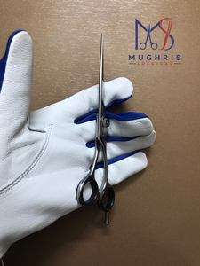 Professional <b>Barber</b> Scissors Stainless Steel Straight <b>Blade</b> Unique Design - Product Image 3