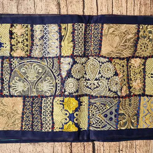 Indian Tapestry Vintage Boho Patchwork <b>Runner</b> Table Topper Cloth Wall Hanging for Wedding Decor - Product Image 1
