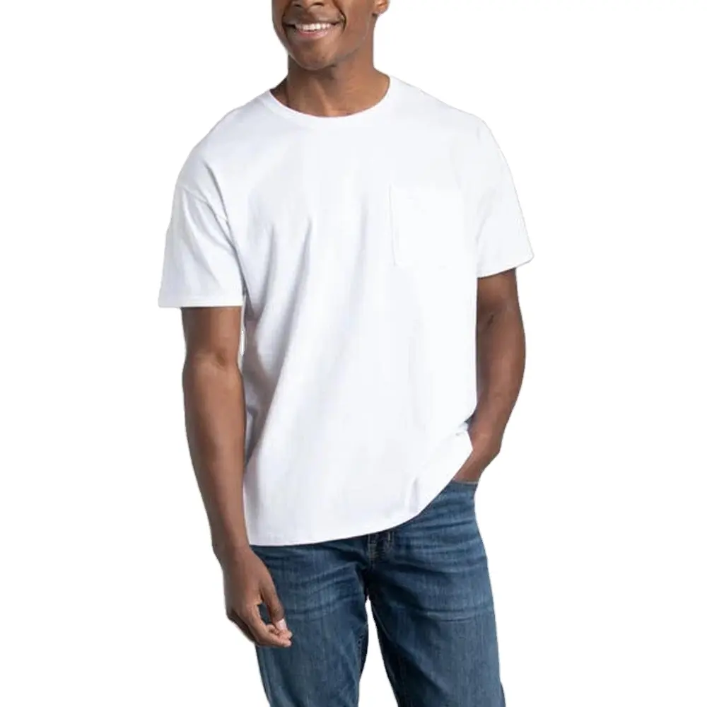 उच्च गुणवत्ता वाली हॉट सेल्स प्लेन टी-शर्ट, तेजी से डिलीवरी समय, ब्रांड के लिए निजी लेबल सफेद रंग गोल गर्दन मुद्रण लोगो टी शिट