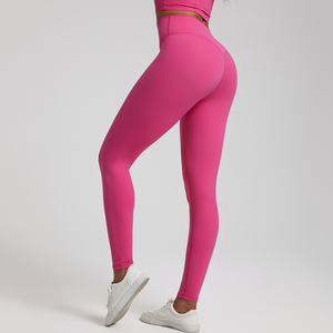 Leggings de yoga para gimnasio más vendidos para mujer, mallas ajustadas en forma de V, cintura alta, levantamiento de glúteos, entrenamiento, correr, pantalones de yoga, mallas - Product Image 6