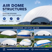 Dôme commercial gonflable à membrane pour salle de sport, hall d'exposition, lieu d'événement et grand espace intérieur