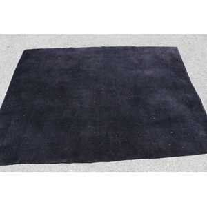Tapis vintage, tapis turc de 4,6 x 6,1 pieds, tapis en laine noir patchwork - Product Image 2