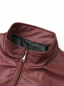 Chaqueta personalizada para hombre, 100% piel de becerro natural, chaqueta clásica de moto para hombre, mangas gruesas para invierno, chaquetas para hombre - Product Image 3