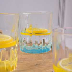 ชุดแก้วช็อตเตกีล่าสีรุ้งแบบคลาสสิกและแปลกใหม่ ทำด้วยมือ 6 ใบ แก้วช็อตหลากสีสำหรับดื่มวิสกี้และไวน์ - Product Image 3