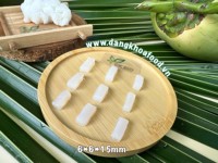 DK BIO RAW Gecomprimeerde Kokos Nata De Coco Jelly 1:5/1:10 Verhouding 6*6*15mm Wit Halal Gecertificeerd 70% Kokos Dessert Drank Instant