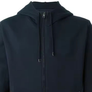 Street Wear Sudadera con cremallera Fabricantes Vintage Sudadera Desgastada Hombres Bordado Parche Zip up Acid Wash Hombres Sudaderas con capucha personalizadas - Product Image 6