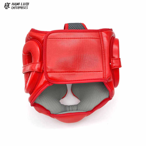 Protector de cabeza transpirable Muay Thai profesional personalizado cuero de vaca al por mayor - Product Image 3