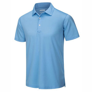 100% algodón de manga corta para hombre para camisetas de polo, polos de golf antiarrugas personalizados con ajuste cómodo - Product Image 2