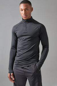 Ensemble de survêtement pour hommes en plein air 2 pièces vêtements de fitness survêtement demi fermeture éclair sweat et pantalon vêtements actifs survêtement pour hommes - Product Image 3