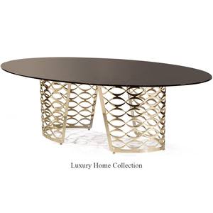 Acier inoxydable fait main de table d'appoint de style moderne en métal d'aspect antique fait avec un design martelé poli brillant de couleur or - Product Image 2