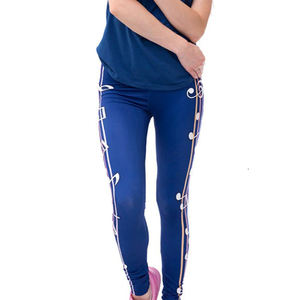 Leggings Deportivos Casuales para Mujer, Cintura Alta, Largo Medio, Delgados, Transpirables, Antibacterianos, Sin Costuras, de Nailon, Spandex y Poliéster, para Gimnasio y Yoga - Product Image 4