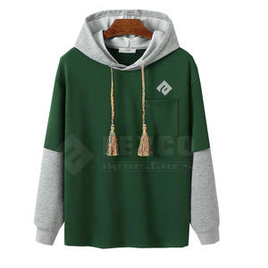 Venta al por mayor de sudaderas con etiqueta privada de gran tamaño para hombre de manga completa 2025 sudaderas con capucha de algodón de alta calidad para hombre - Product Image 1