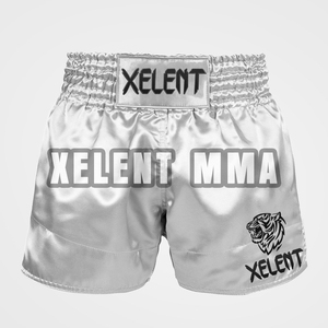 Pantalones Cortos de Muay Thai 2026 Blancos, Pantalones Cortos de Muay Thai Tailandeses para Kick Boxing, Cómodos, con Cintura Elástica - Product Image 4