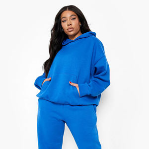 Survêtement pour femmes en coton de haute qualité, imprimé avec logo personnalisé, à capuche, vêtements de sport, vêtements de course à pied - Product Image 4