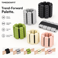 Poids de poignet en silicone ajustables et esthétiques pour femmes, pour la marche, et poids de cheville portables pour le yoga et le Pilates