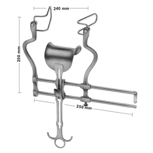 BALFOUR COMPLETE SPREADER Retractores abdominales especiales por GRAYROCKS ENTERPRISES Hecho en Pakistán Acero personalizado CE PK 3 años - Product Image 1