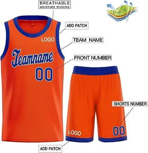 Maillots de basket-ball sans manches respirants et à séchage rapide de haute qualité avec logo personnalisé, design sublimé, service OEM, grandes tailles, 300g - Product Image 3
