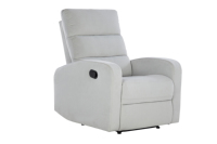 Fauteuil à bascule inclinable de luxe, durable, en tissu gris moderne, manuel, confortable, pour la maison, le bureau, la salle à manger, l'appartement
