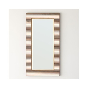 Marco de espejo con incrustaciones de hueso de diseñador en patrón geométrico en blanco y negro para interiores de casas de lujo de la India - Product Image 3