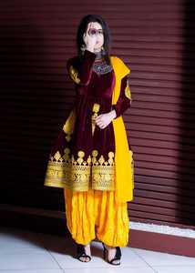 ชุดเดรสอัฟกันคูจิแบบดั้งเดิมสำหรับผู้หญิงเสื้อผ้าแบบชาวอัฟกานิสถานแขนยาวระบายอากาศได้ดีดีไซน์ใหม่2024 - Product Image 3