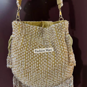 Bolso Potli de boda para mujer india tradicional de alta calidad, ecológico con cierre de cuerda, precio económico - Product Image 1