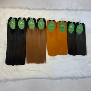 RTS nouvelle commande vente chaude vietnamien os cheveux raides extensions de cheveux humains cheveux bruts vietnamiens