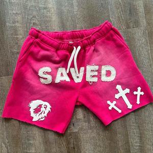 OEM New Arrival Men's Acid Wash <b>Shorts</b> 100% Cotton French Terry Fleece Customizable Sun Faded High Street Vintage Washed <b>Shorts</b> - Product Image 4