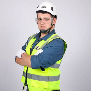 Gilet de sécurité réfléchissant haute visibilité haute visibilité Gilet de construction Industrie verte Gilet de construction vert réfléchissant étanche à l'eau - Product Image 2