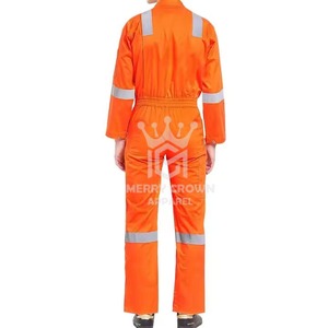 High Street Safety EN Certified Quick Dry Cotton Hi Visibility Freezer Insulated <b>Waterproof</b> Winter Men's <b>Working</b> Coveralls - Product Image 2