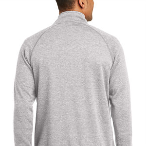 <b>Quarter</b>-<b>Zip</b> Raglan Fleece Heather Grey Sweatshirt for Men and <b>Women</b> - Comfortable and Durable Pullover, and Daily Wear - Product Image 6