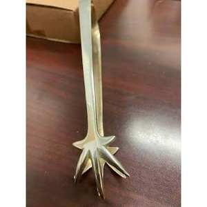 Pinces de cuisine en laiton pur fabriquées à la main, antidérapantes, pour servir les aliments, steak, pain, salade, outil de cuisson résistant à la chaleur, en métal - Product Image 2