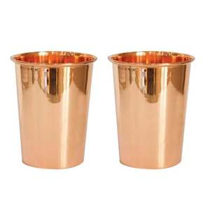Kuber Industries Gobelet en verre à eau en cuivre 2 pièces jetable et réutilisable - Product Image 1