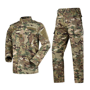 Venta al por mayor de alta calidad al aire libre uniforme táctico camuflaje uniformes de seguridad Multi bolsillos logotipo personalizado camuflaje traje ropa de calle - Product Image 6