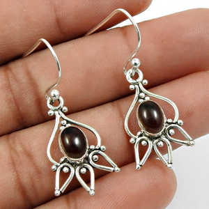 Joyería de mujer al por mayor hecha de bonitos pendientes de plata de ley 925 con piedras preciosas de cuarzo ahumado disponibles a un precio razonable - Product Image 2
