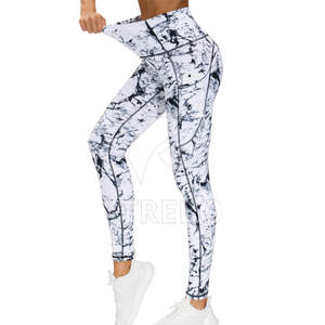 Mallas de Yoga de compresión de cintura alta ligeras de último diseño 2025 para mujer patrón sólido transpirable entrenamiento de secado rápido - Product Image 4