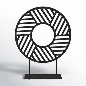 Objet de table ronde noire de haute qualité Artisanat durable Design contemporain Parfait pour les espaces sophistiqués - Product Image 6