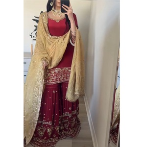 Fournisseur en gros indien Designer Party Wear Pakistanais Style Top Palazzo Set à vendre aux prix de gros - Product Image 1